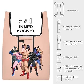Amazon | [Emzlikne] キン肉マン エコバッグ 環境保護